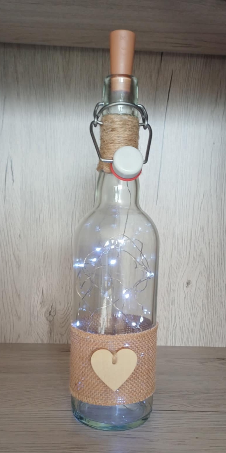 bouteille led champetre